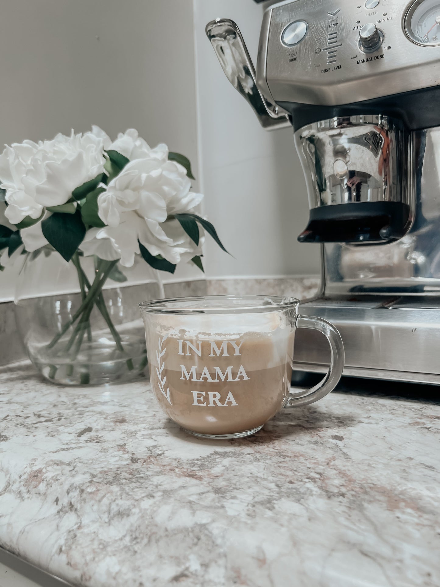 Mama Era Glass Latte Mug