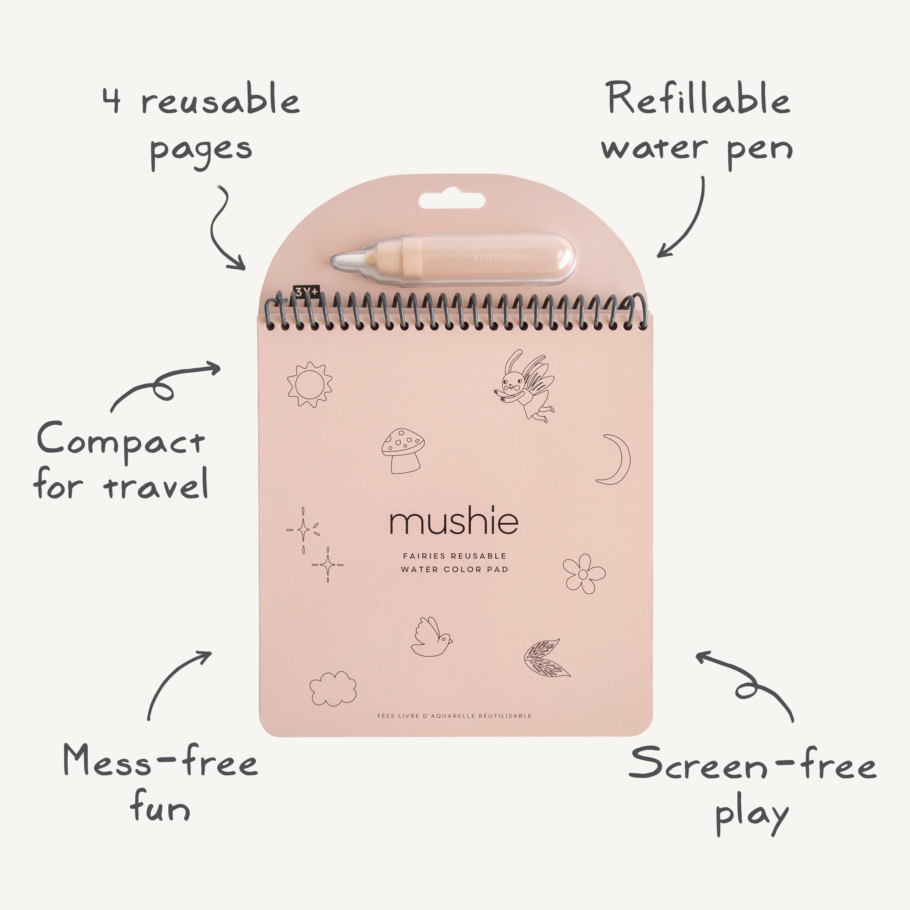 Reusable Water Color Pad | Mushie - additional view