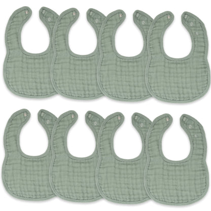 Muslin Bibs - Fern