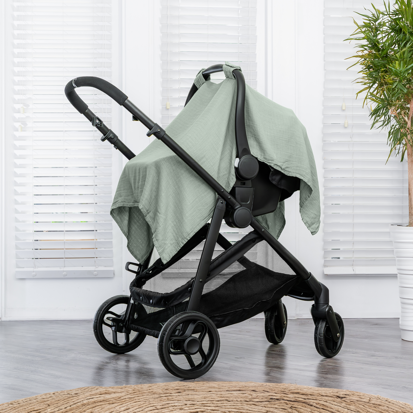 Baby Car Seat Cover - Fern