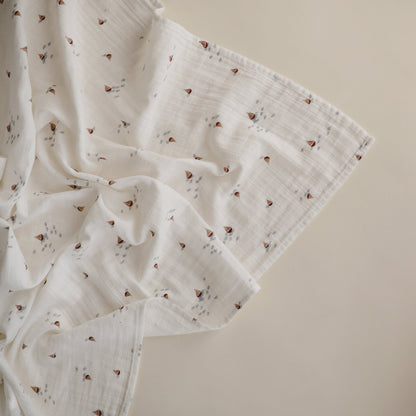 Organic Cotton Muslin Swaddle Blanket