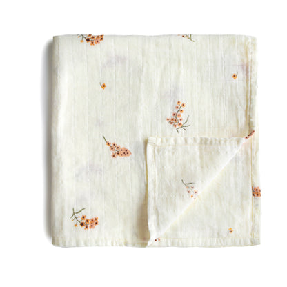 Organic Cotton Muslin Swaddle Blanket