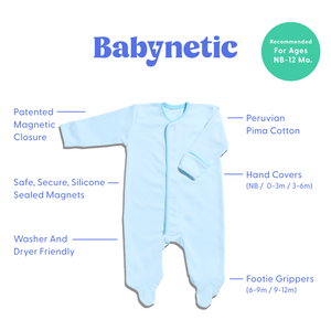 Magnetic Footie - Cloud Blue | Babynetic - additional view