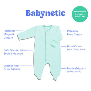 Magnetic Footie - Fresh Mint | Babynetic - additional view
