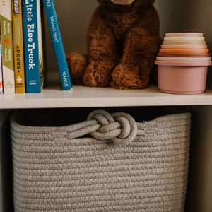 Rope Cube Storage Basket | Parker Baby Co. - additional view