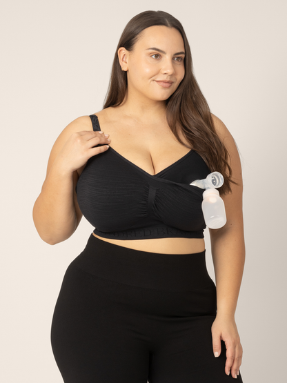 Sublime® Hands-Free Pumping & Nursing Bra | Black