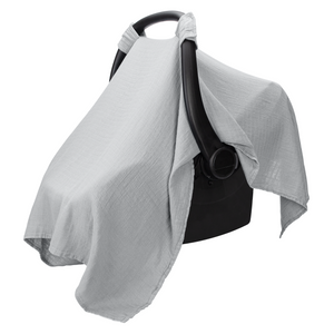 Baby Car Seat Cover in Heather Blue | Comfy Cubs