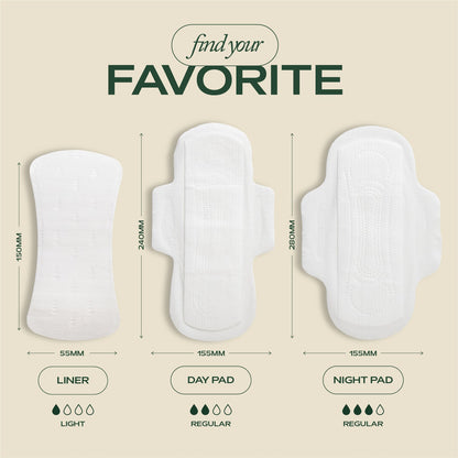 Organic Night Pads 3 Pack