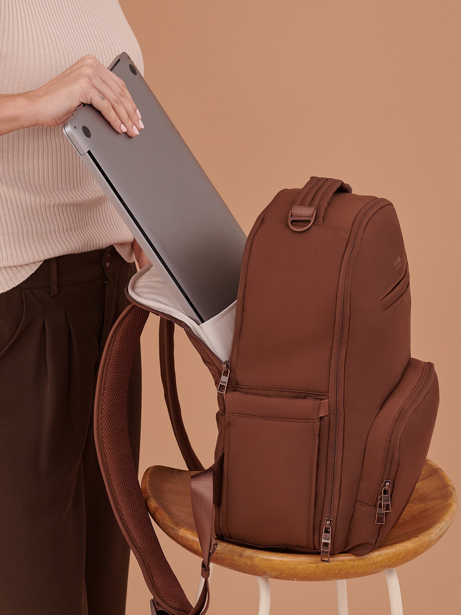 Classic Diaper Backpack - Espresso | JuJuBe - additional view