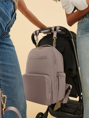 Classic Diaper Backpack - Taupe | JuJuBe - additional view