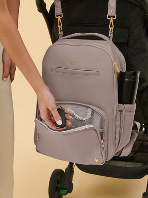 Classic Diaper Backpack - Taupe | JuJuBe - additional view