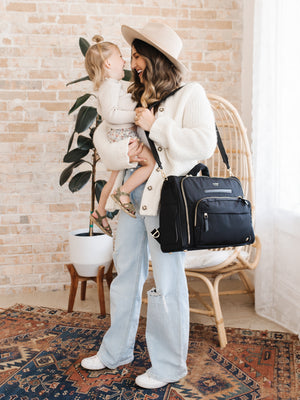 Satchel Diaper Bag - Black | JuJuBe - additional view