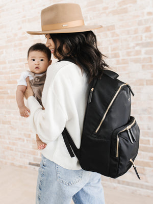 Everyday Diaper Backpack - Black | JuJuBe - additional view