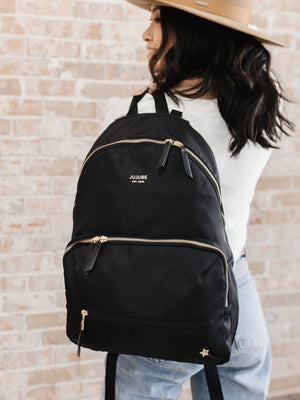 Everyday Diaper Backpack - Black | JuJuBe - additional view