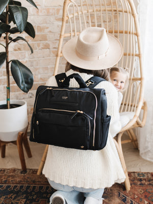 Satchel Diaper Bag - Black | JuJuBe - additional view