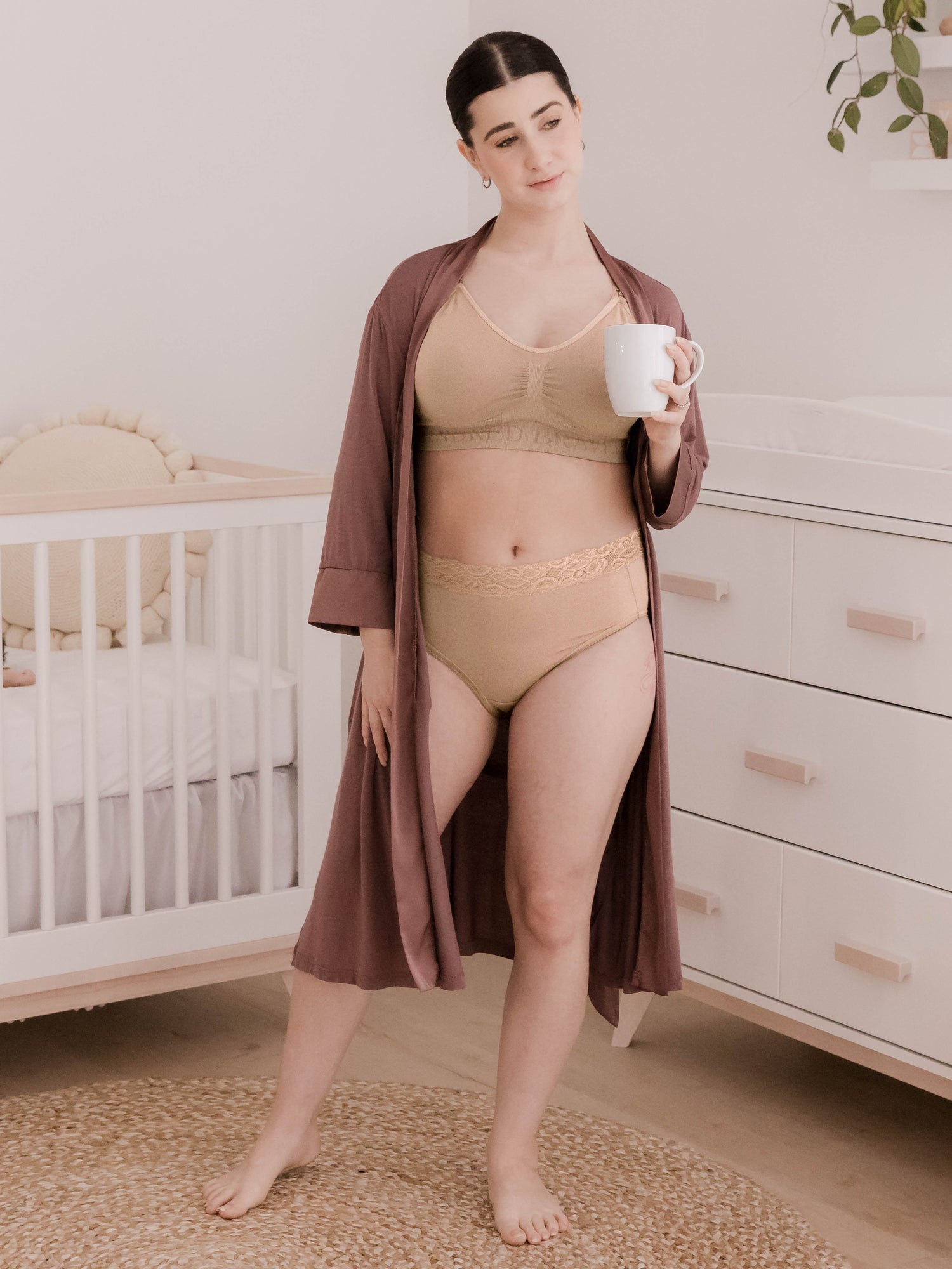 High-Waisted Postpartum Underwear Pack | Assorted Neutrals | Kindred Bravely - additional view