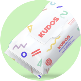 One-month supply of wipes (4 packs) | Kudos