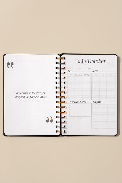 Journal: Journal Prompts for Mama + Daily Tracker for Baby