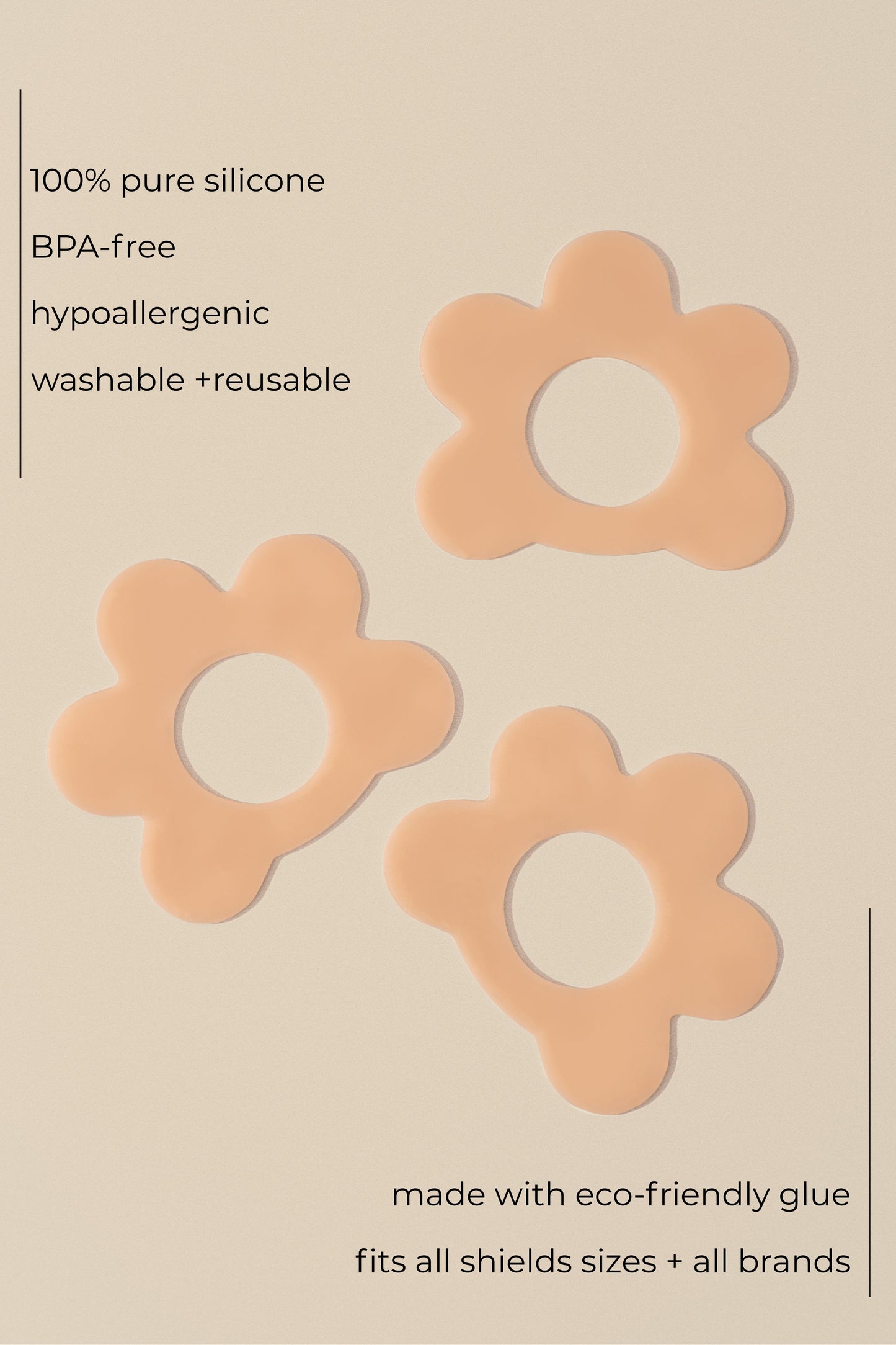 3 Pack of Nipple Shield Stickers