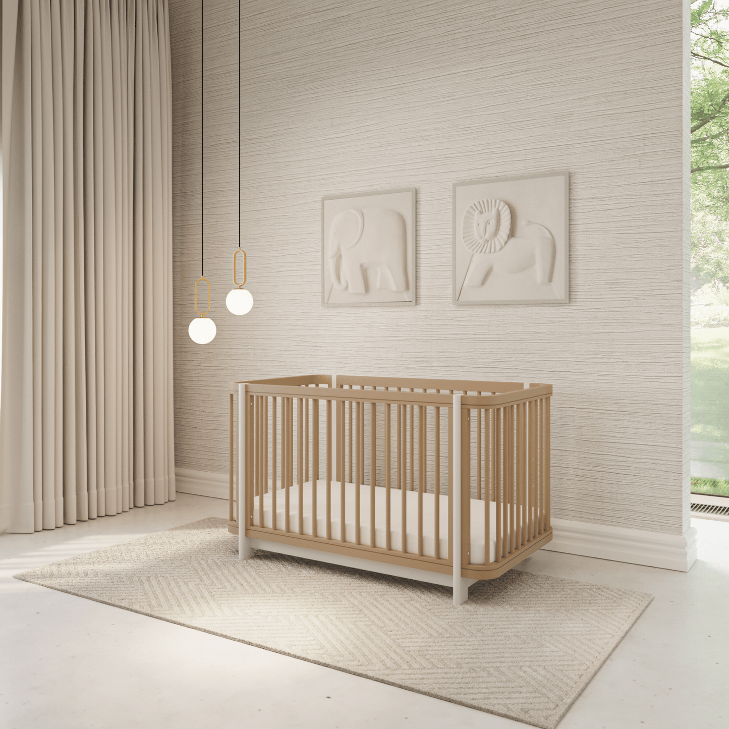 The Milan 3-in-1 Convertible Crib - Nurture&