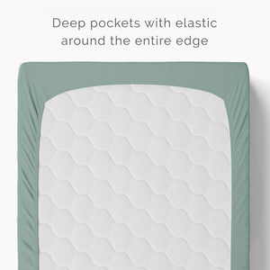 Organic Cotton Fitted Crib Sheet | Natemia - additional view