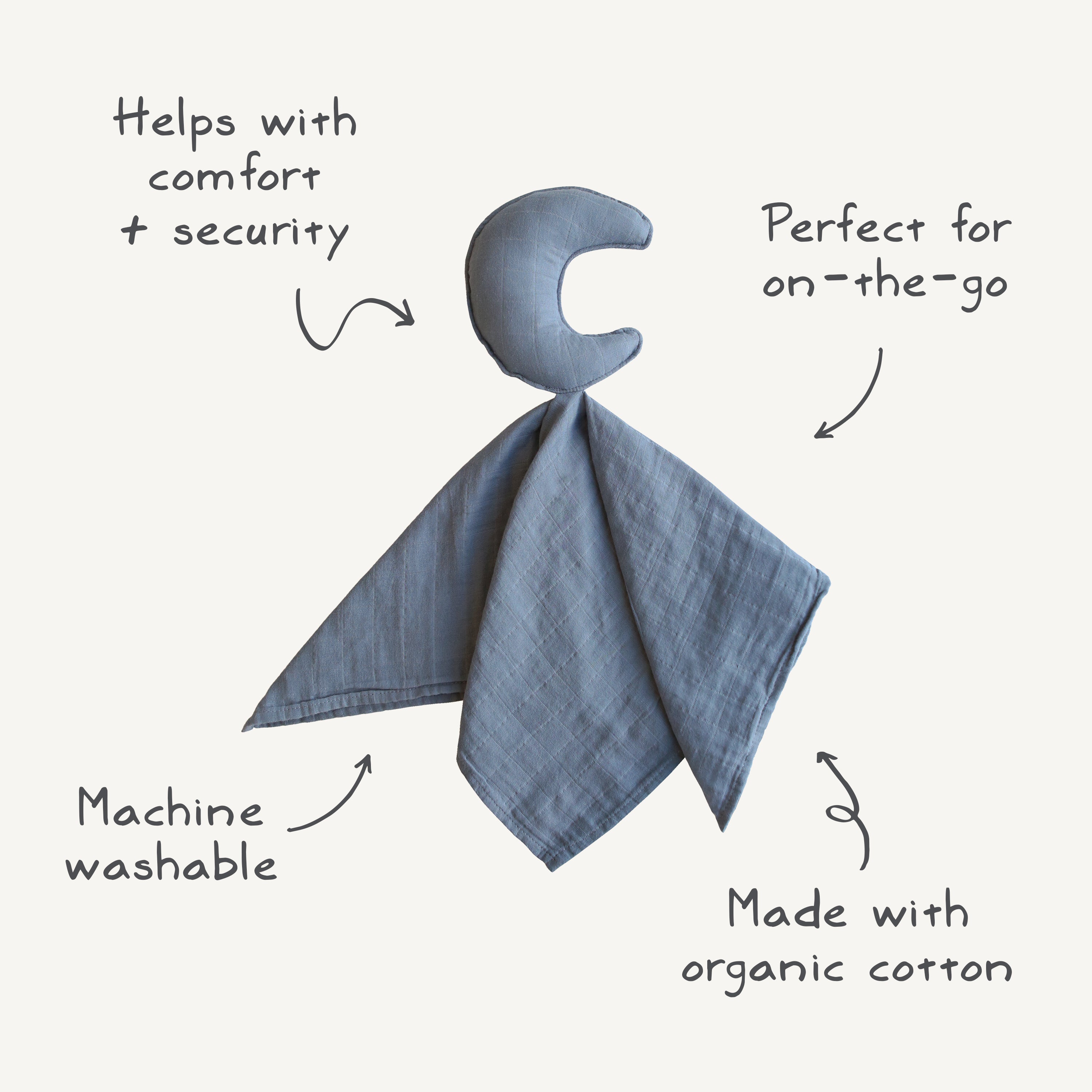 Moon Lovey Blanket | Mushie - additional view