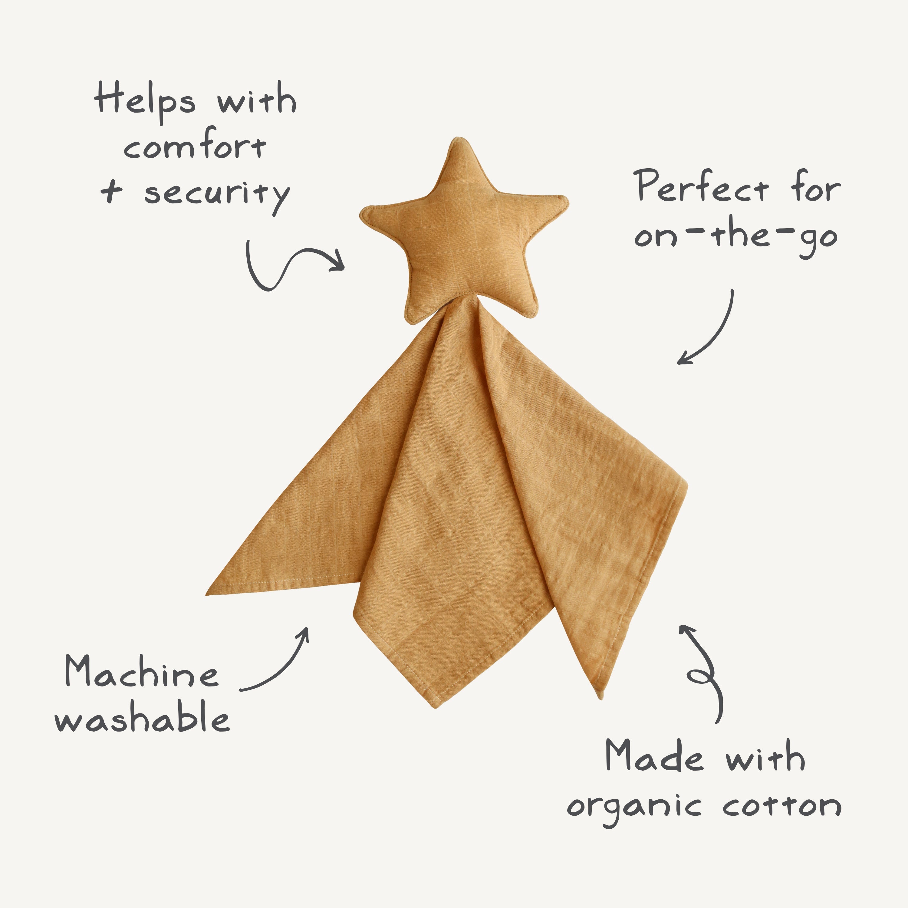 Star Lovey Blanket | Mushie - additional view