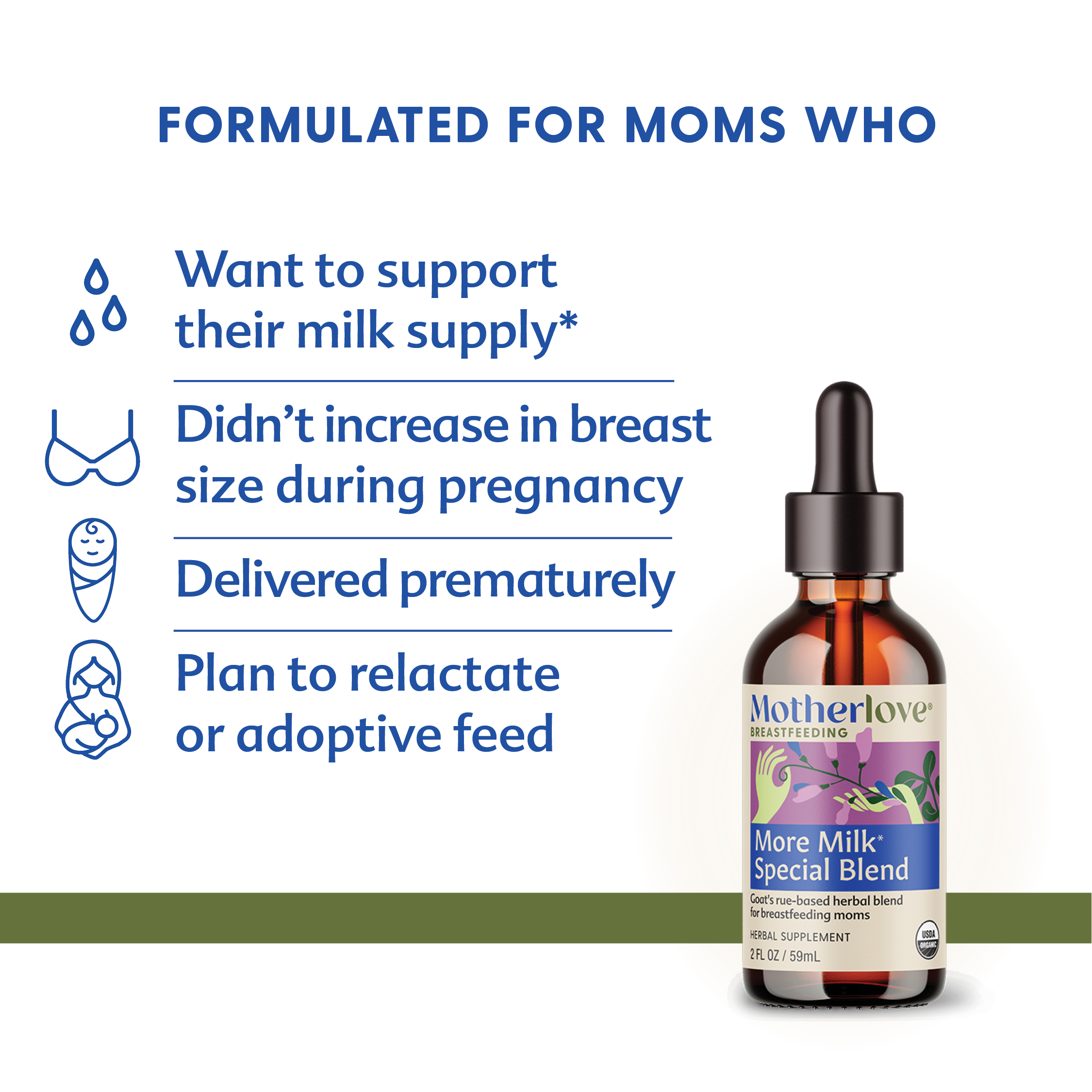 More Milk® Special Blend - Tincture | Motherlove Herbal Company - additional view