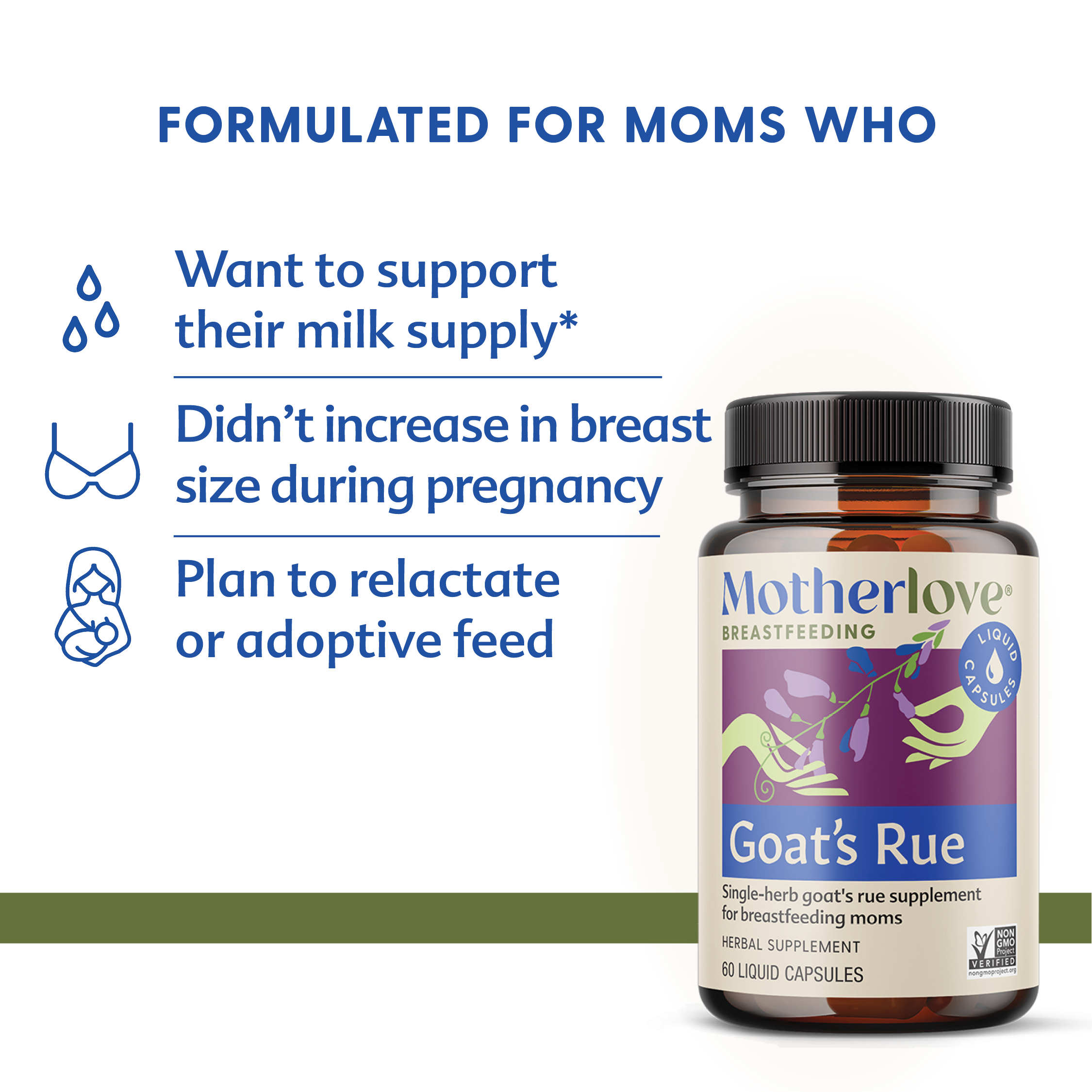 Goat's Rue - Liquid Capsules | Motherlove Herbal Company - additional view