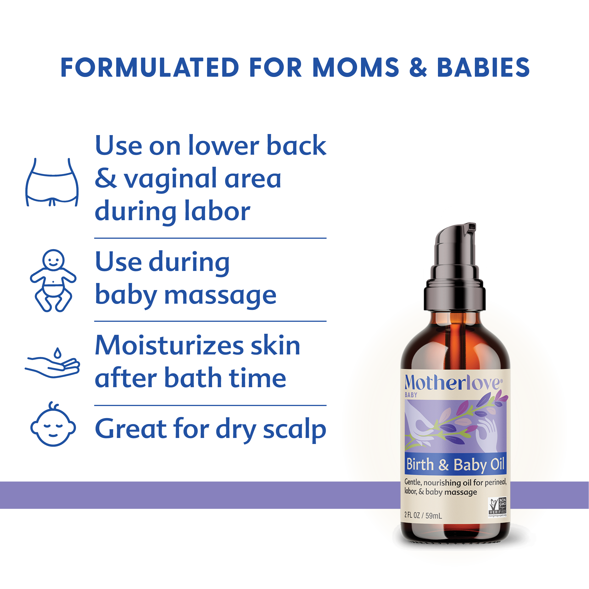 Birth & Baby Oil | Motherlove Herbal Company - additional view