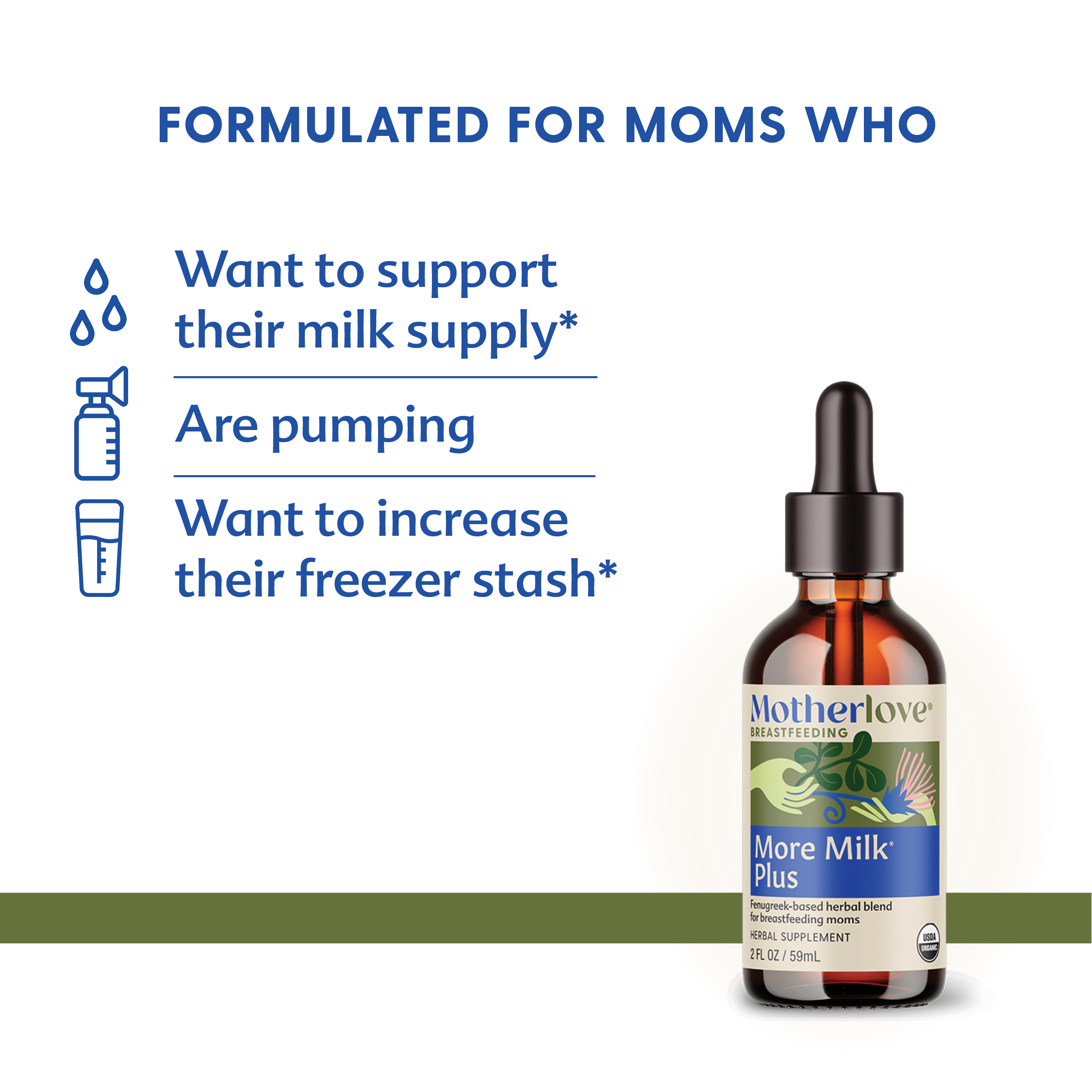 More Milk Plus® - Tincture | Motherlove Herbal Company - additional view
