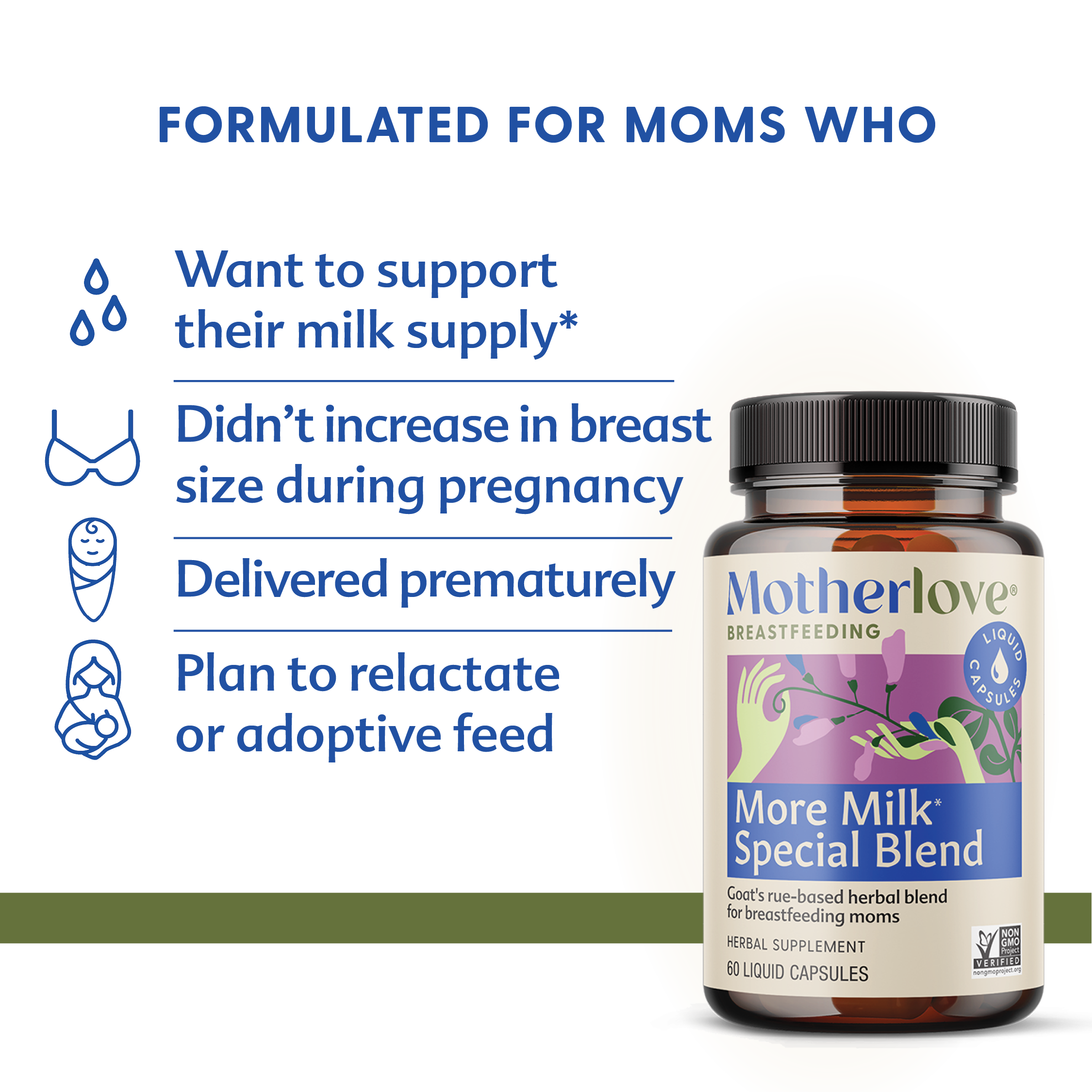 More Milk® Special Blend - Liquid Capsules | Motherlove Herbal Company - additional view