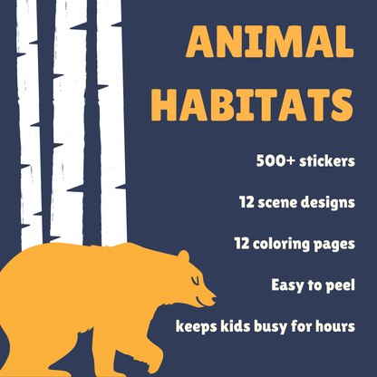 Animal Habitats Sticker Book