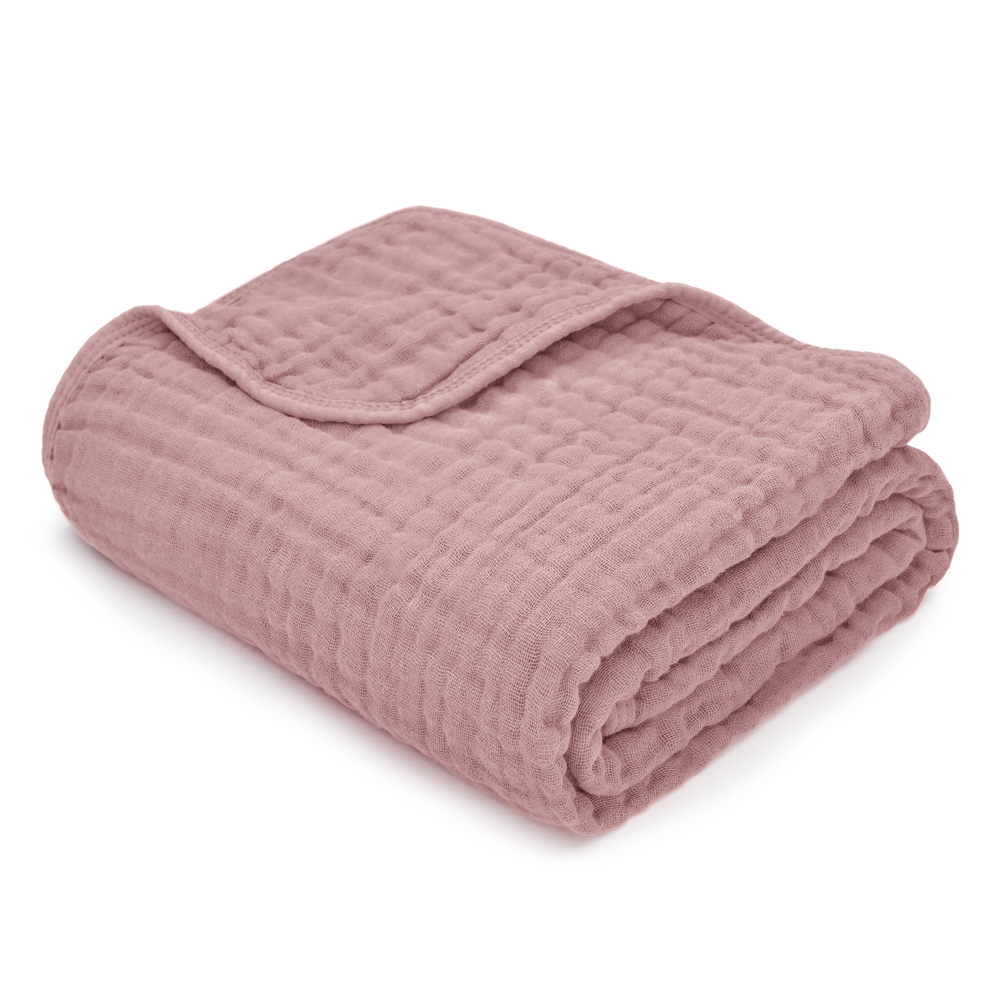 Baby Muslin Blanket in Mauve