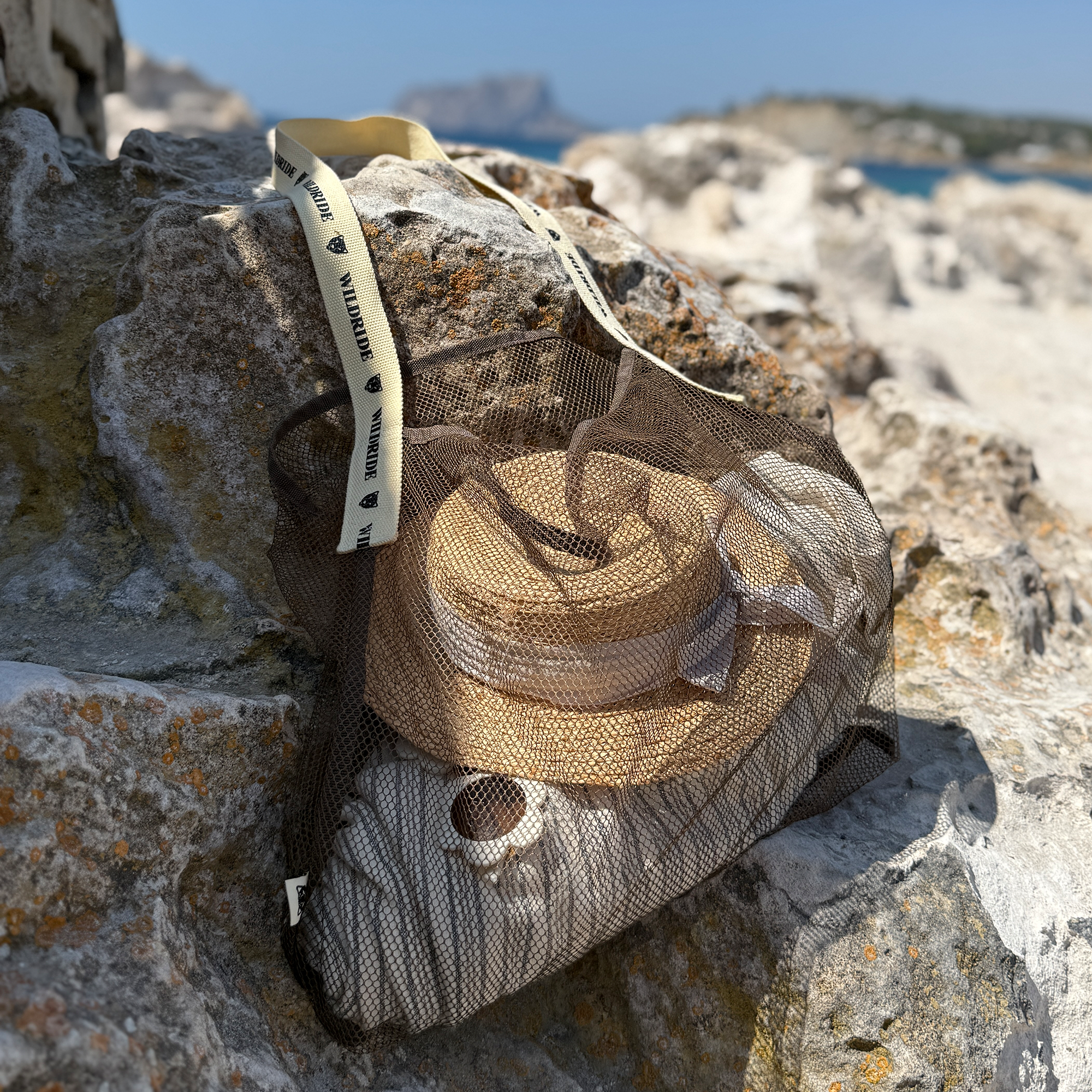 mesh beach bag sand free design