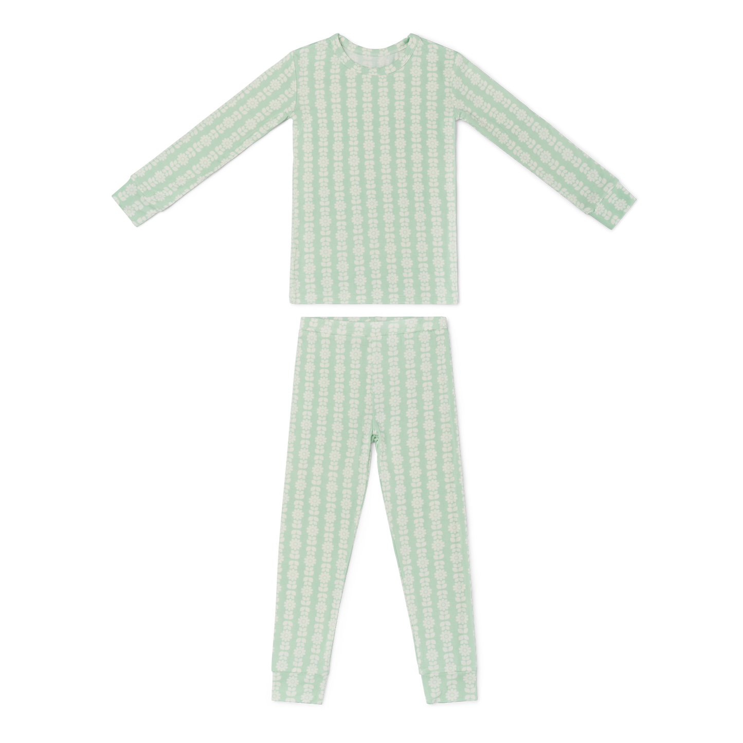 Mint Meadows Bamboo Toddler Pajama Set