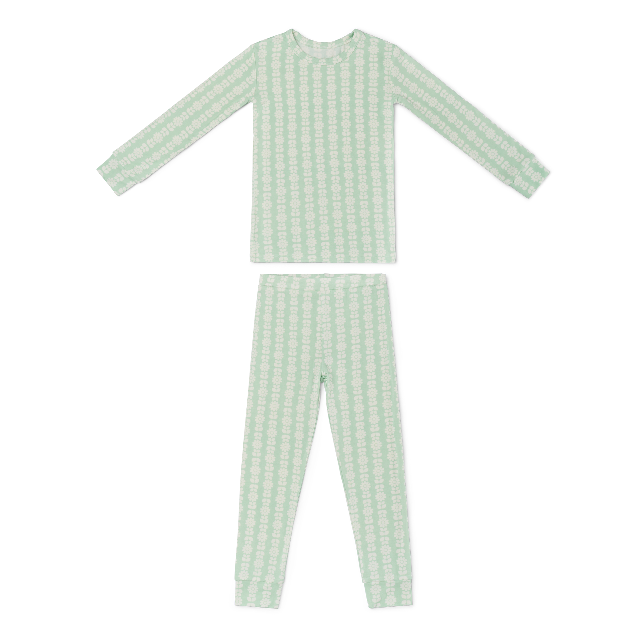 Mint Meadows Bamboo Toddler Pajama Set