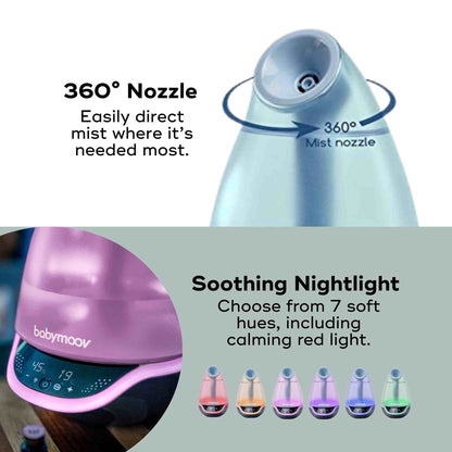 Hygro Plus 3-in-1 Baby Humidifier, Diffuser & Nightlight