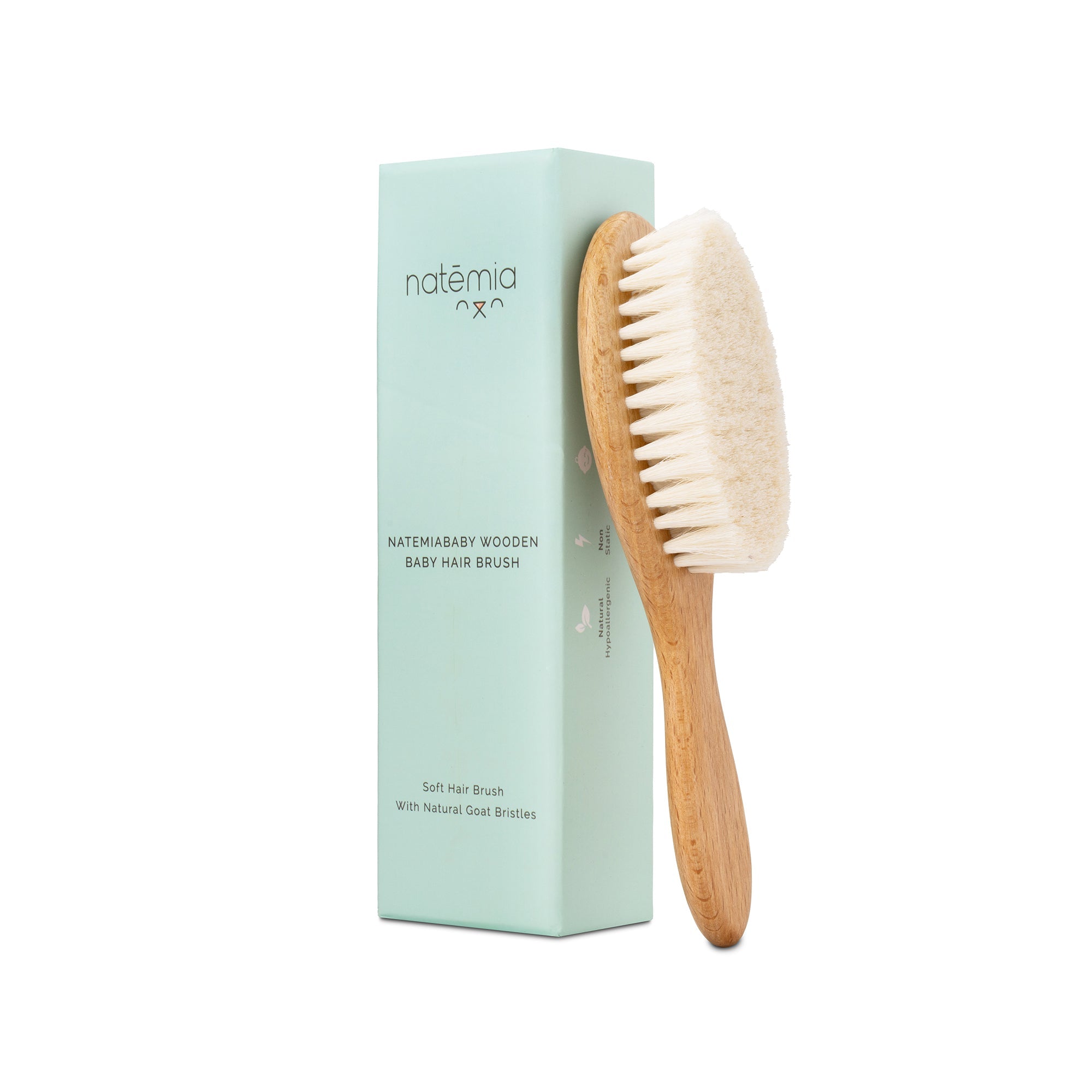 Natural Goat Hair Baby Brush | Natemia