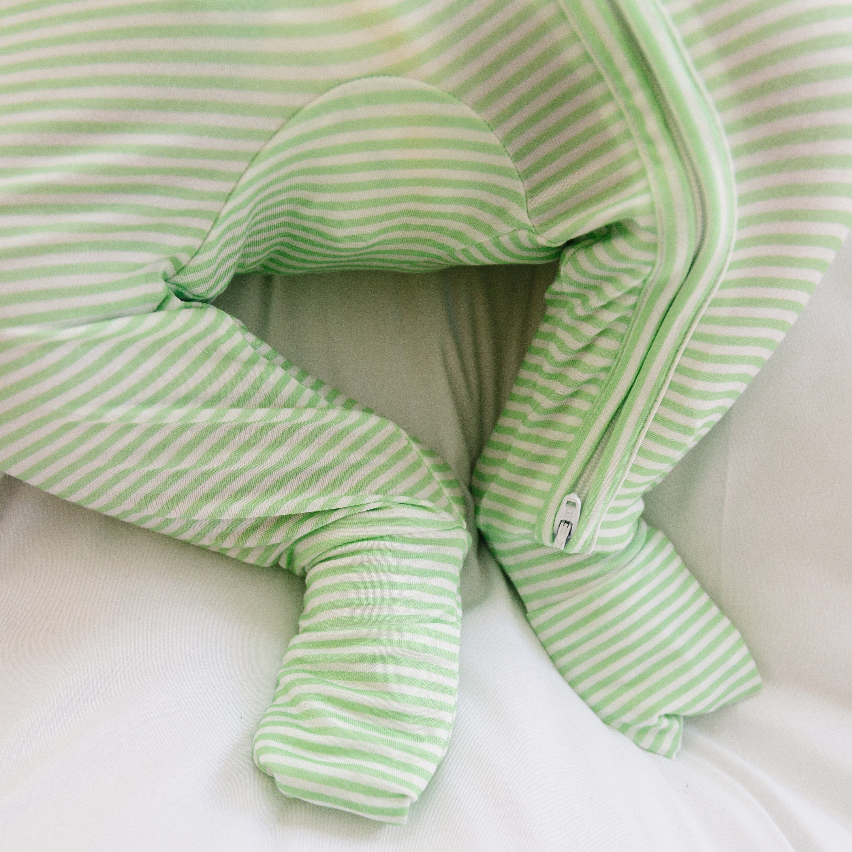 Pear Stripe Bamboo Sleeper | Motette - additional view