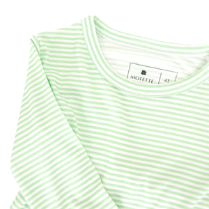 Pear Stripe Bamboo Toddler Pajama Set | Motette - additional view