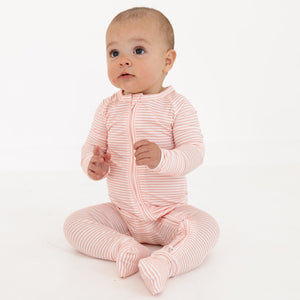 Peony Stripe Bamboo Sleeper | Motette - additional view