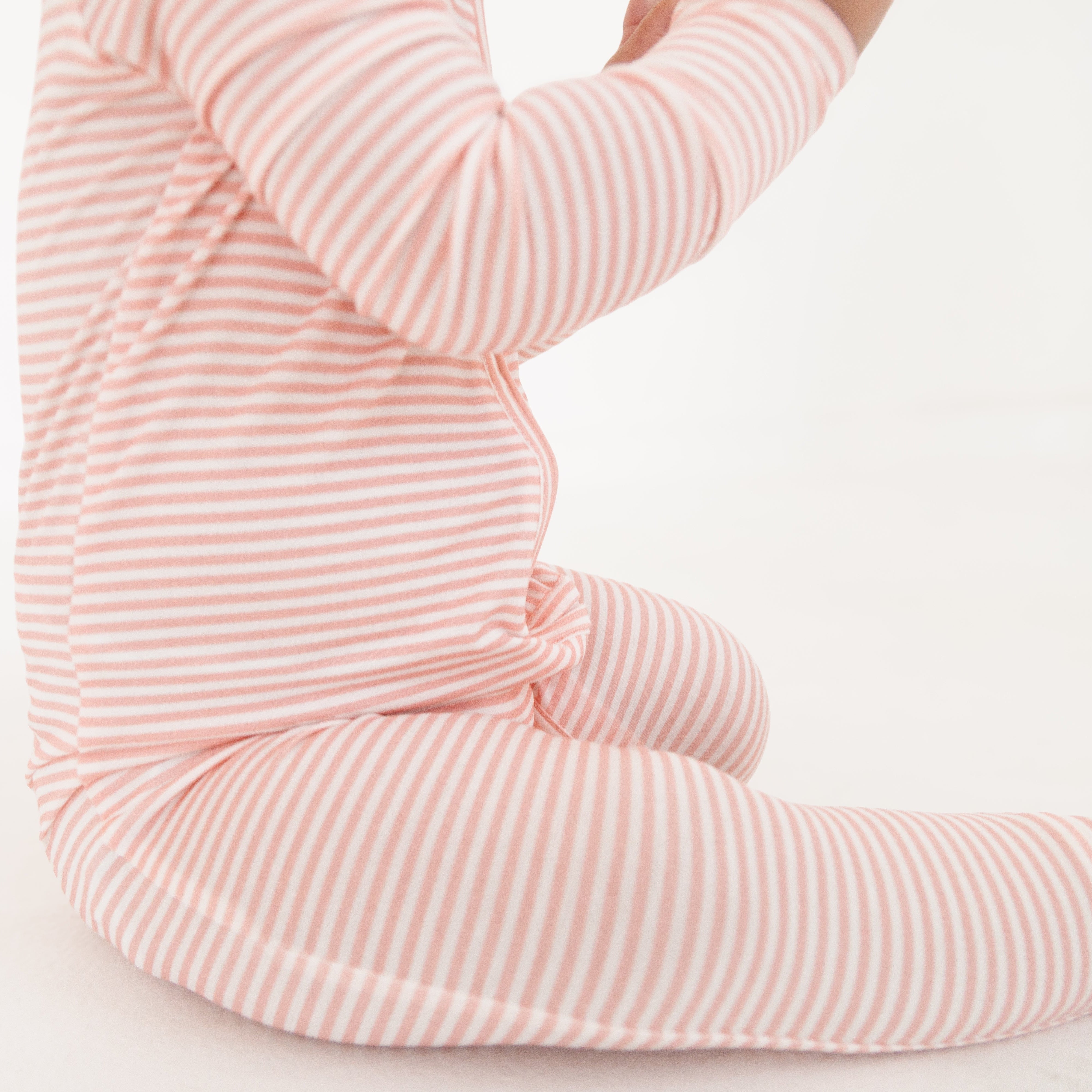 Peony Stripe Bamboo Sleeper | Motette - additional view