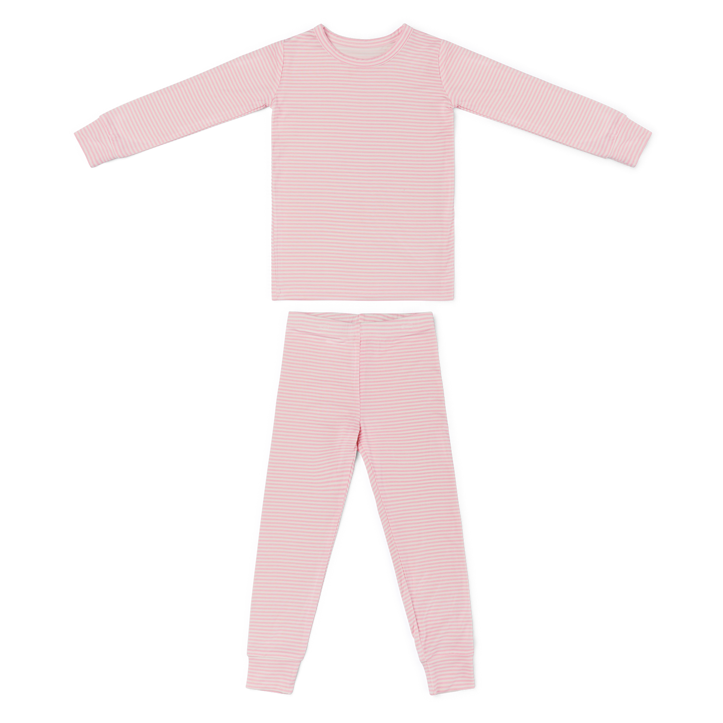 Peony Stripe Bamboo Toddler Pajama Set