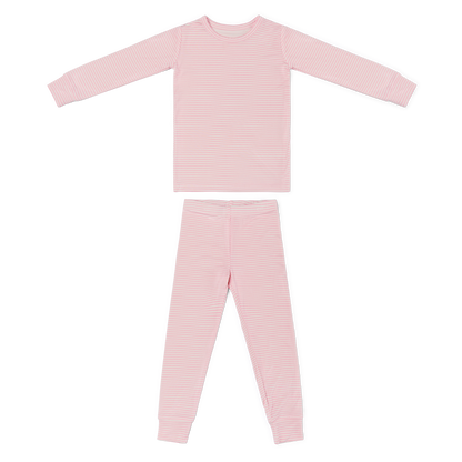 Peony Stripe Bamboo Toddler Pajama Set