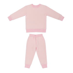 Peony Stripe Little Lounger Bamboo Sweatsuit | Motette - additional view