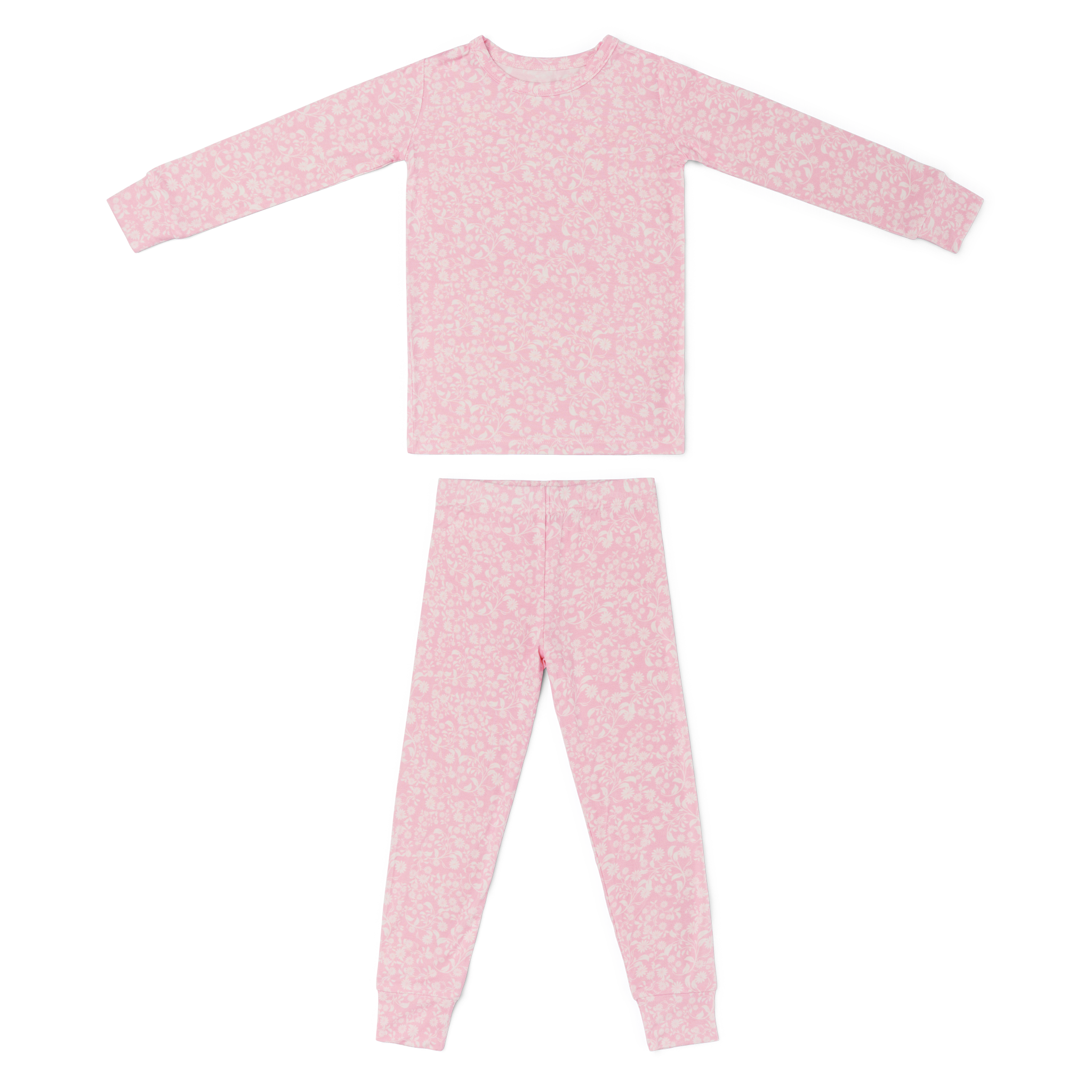 Petite Fleur Bamboo Toddler Pajama Set | Motette - additional view