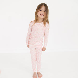 Petite Fleur Bamboo Toddler Pajama Set | Motette - additional view