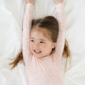 Petite Fleur Bamboo Toddler Pajama Set | Motette - additional view