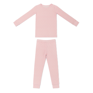 Pink Symphony Bamboo Toddler Pajama Set | Motette - additional view